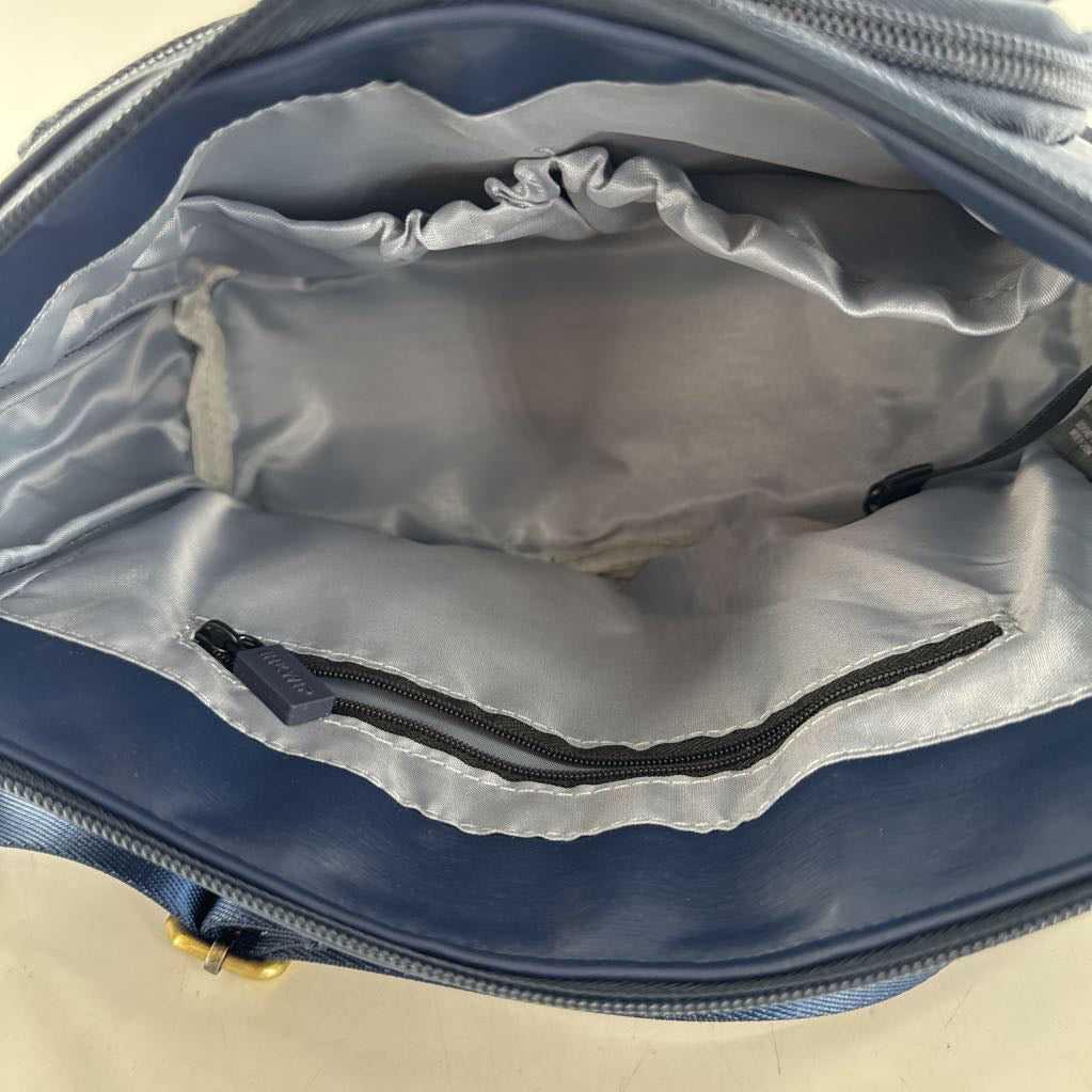 nylon crossbody w/ multi front zip pockets