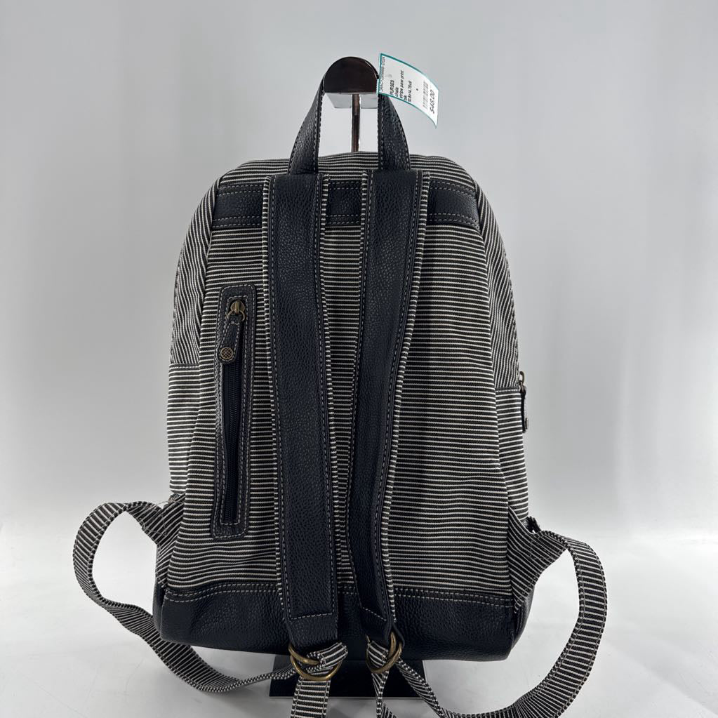 stripe paw print backpack