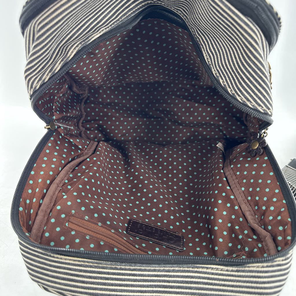 stripe paw print backpack