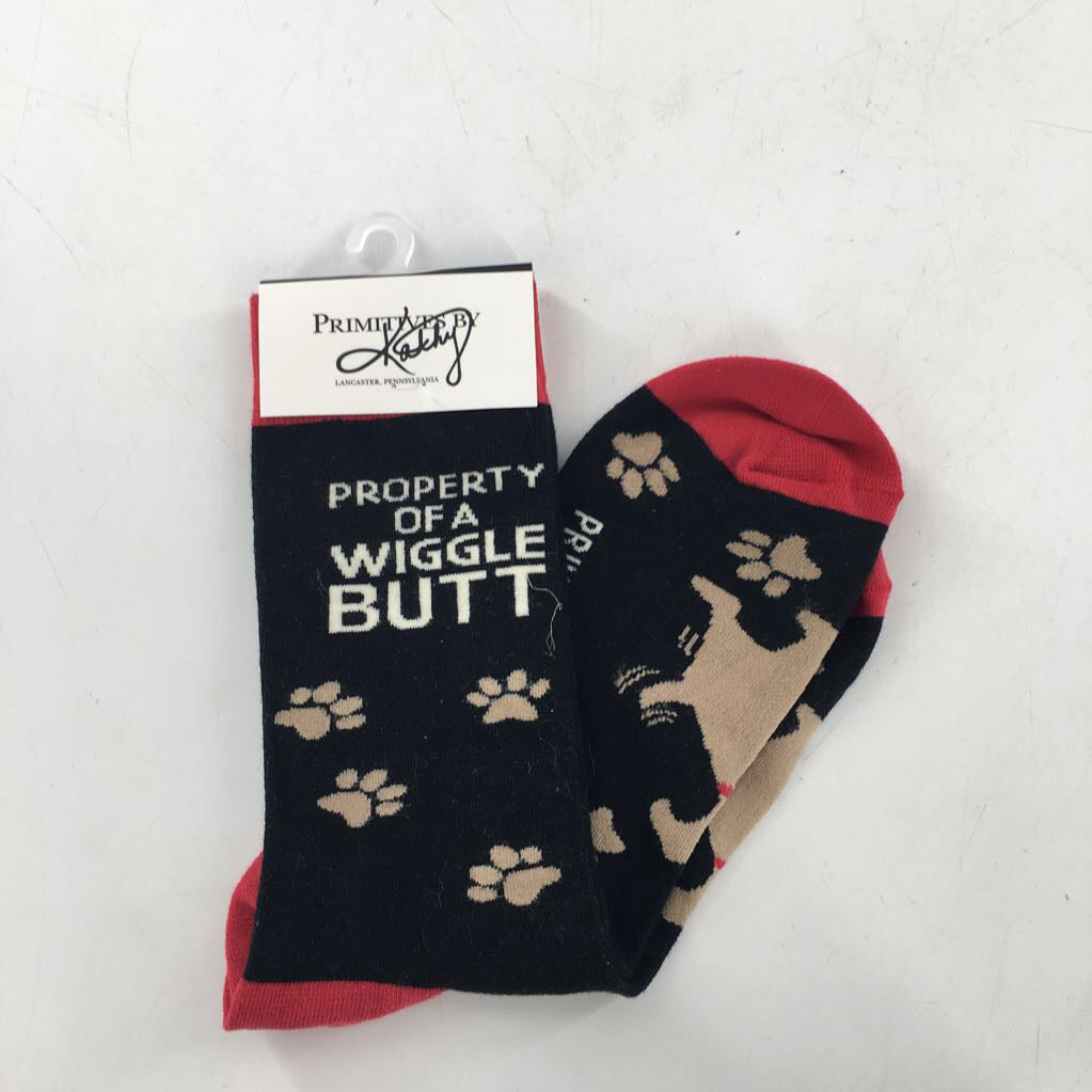 crew socks-property of a wiggle butt
