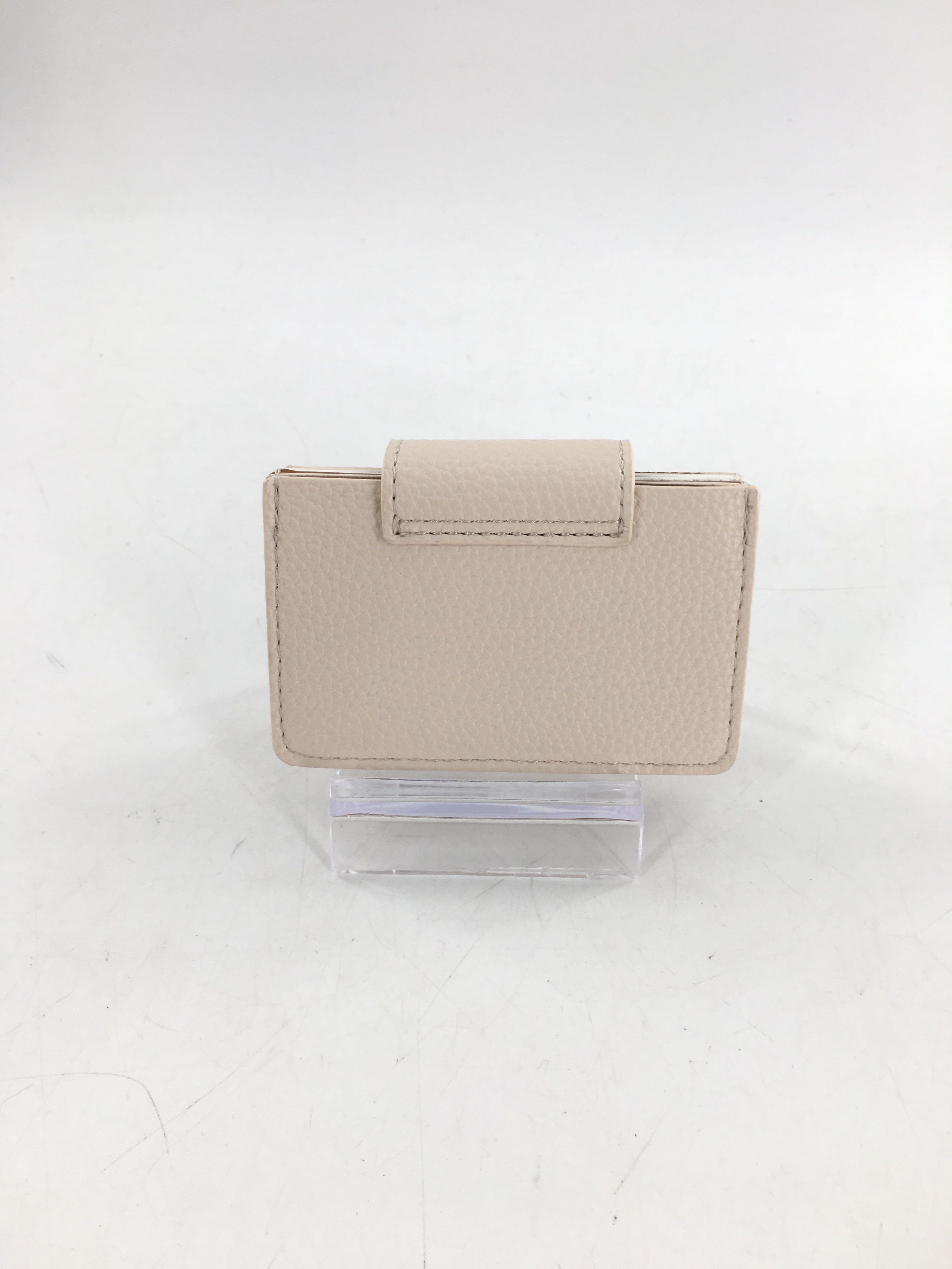 pebbled leather card holder