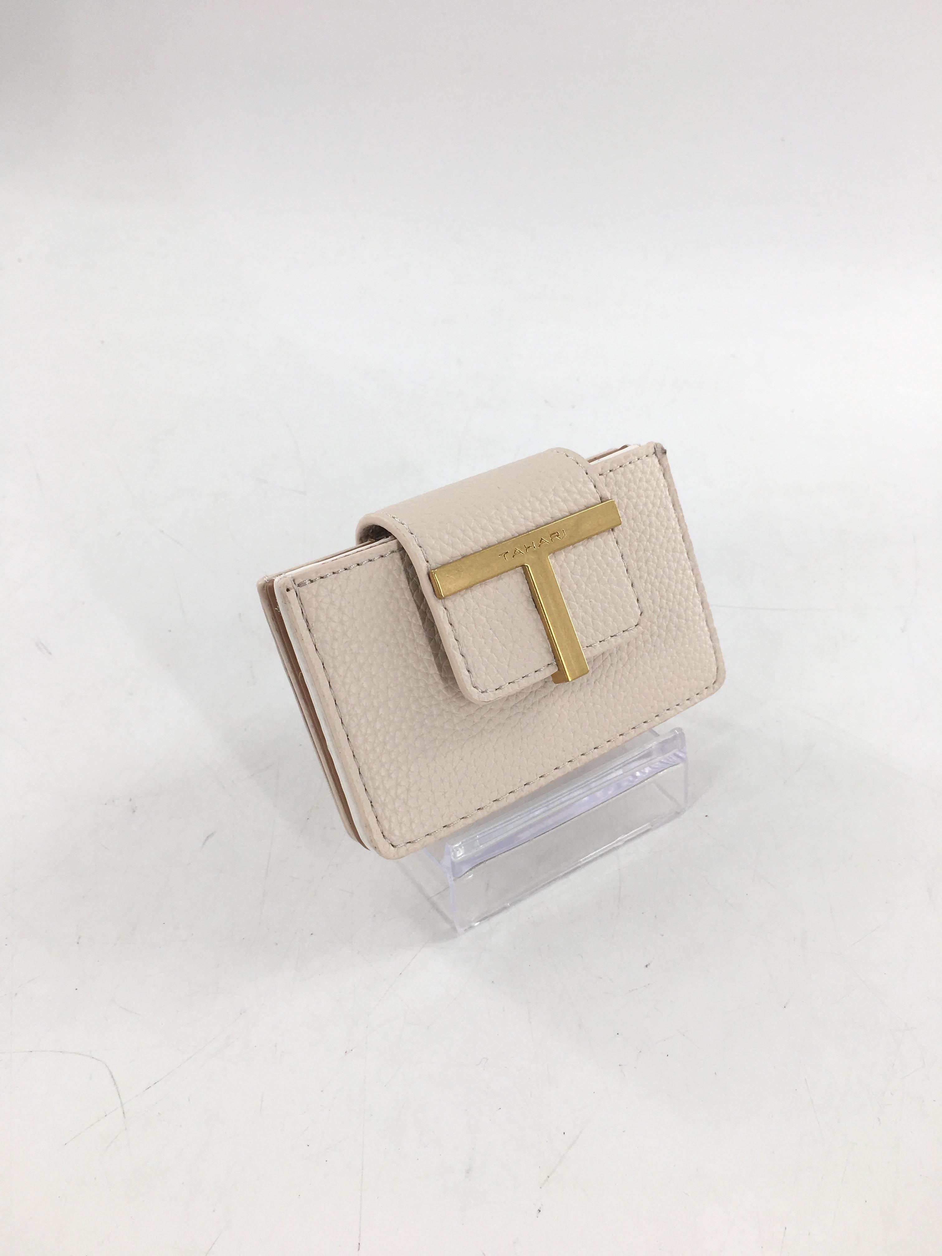 pebbled leather card holder