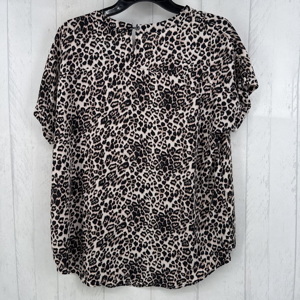 M animal print s/s top
