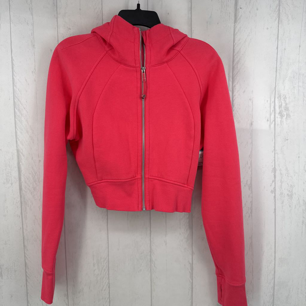 6 zip-up crop hoodie