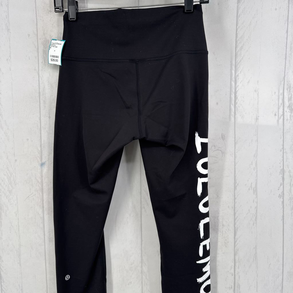 8 hi-rise logo leggings