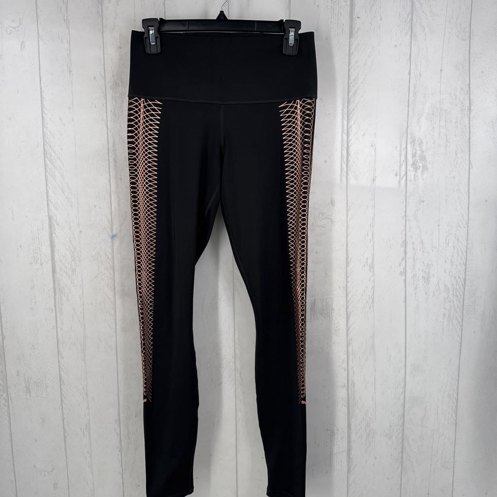 M hi-rise metallic detail leggings