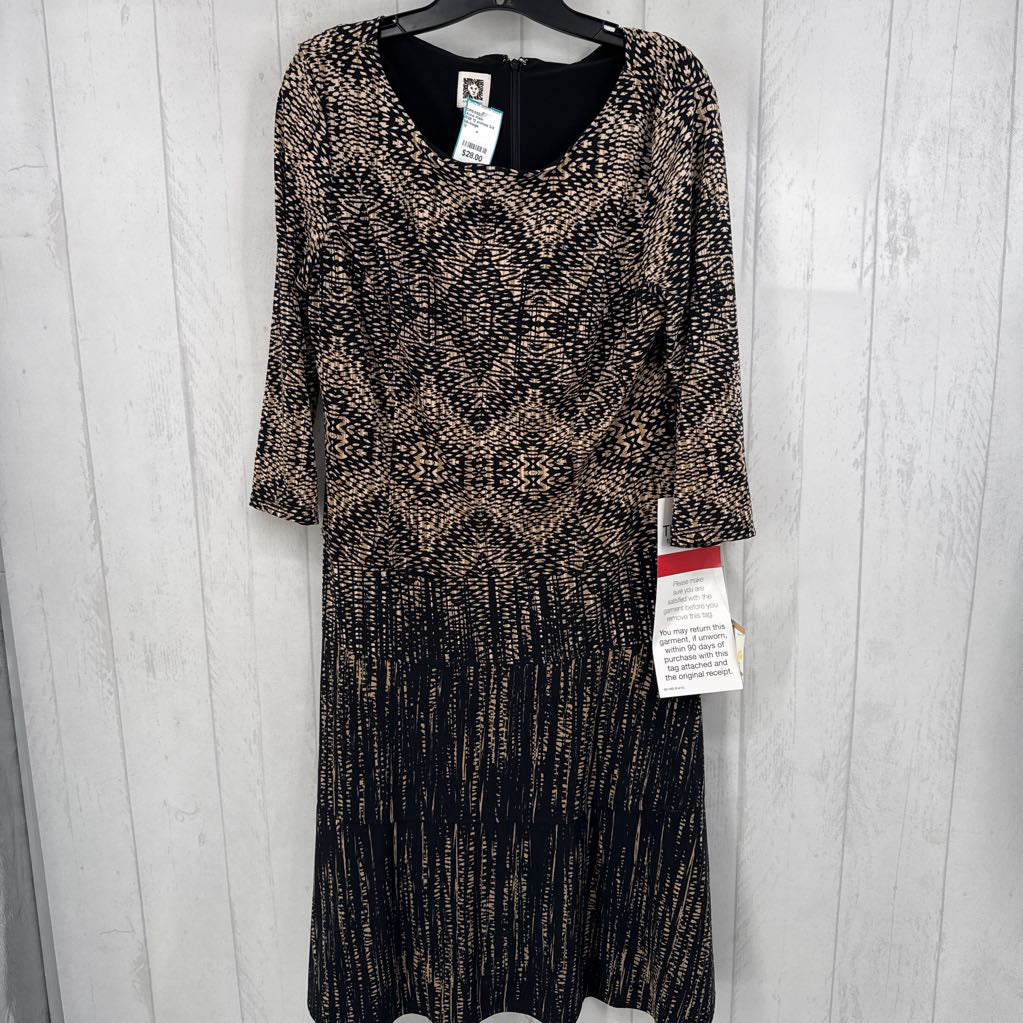 R88 12 printed 3/4 slv dress