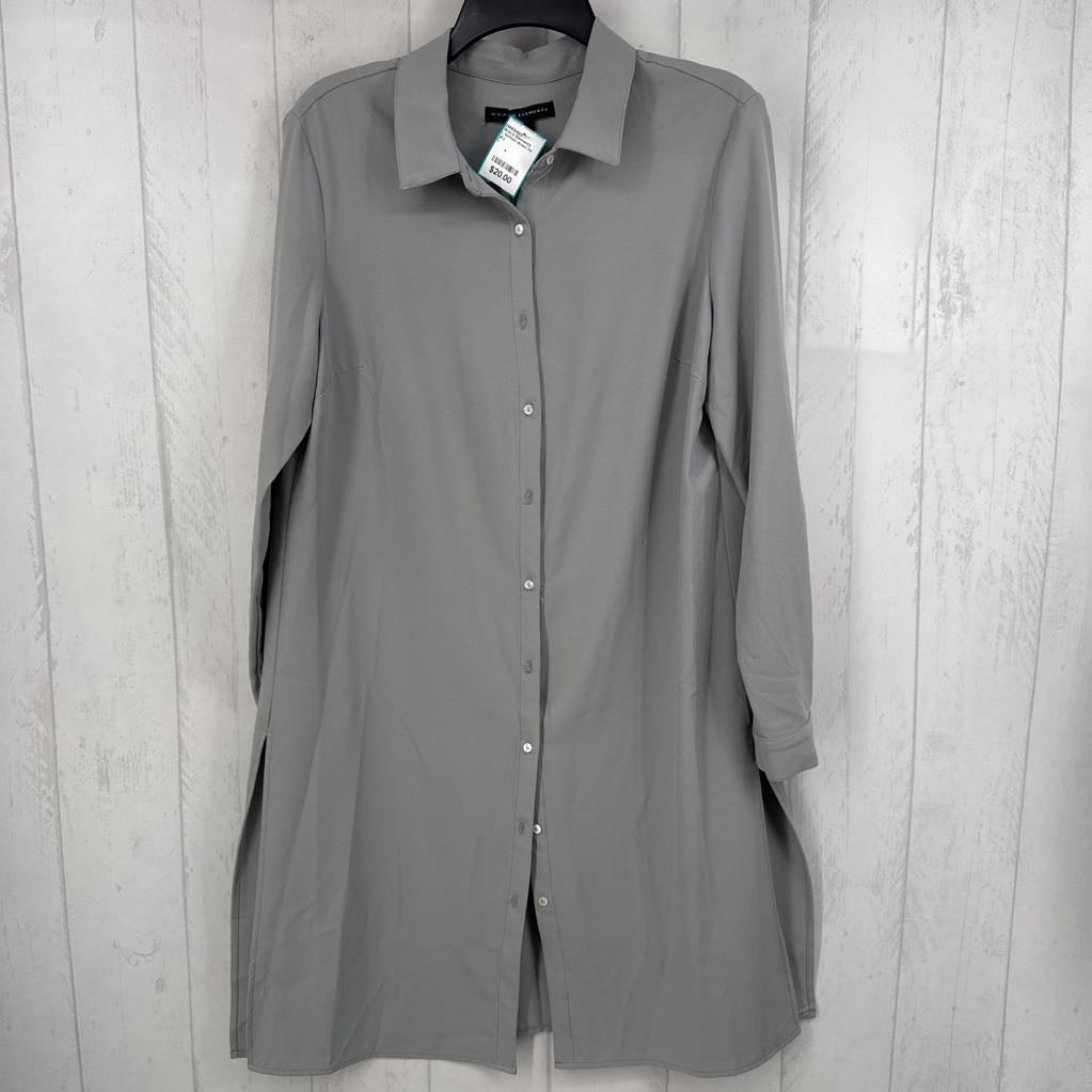 L button down l/s dress