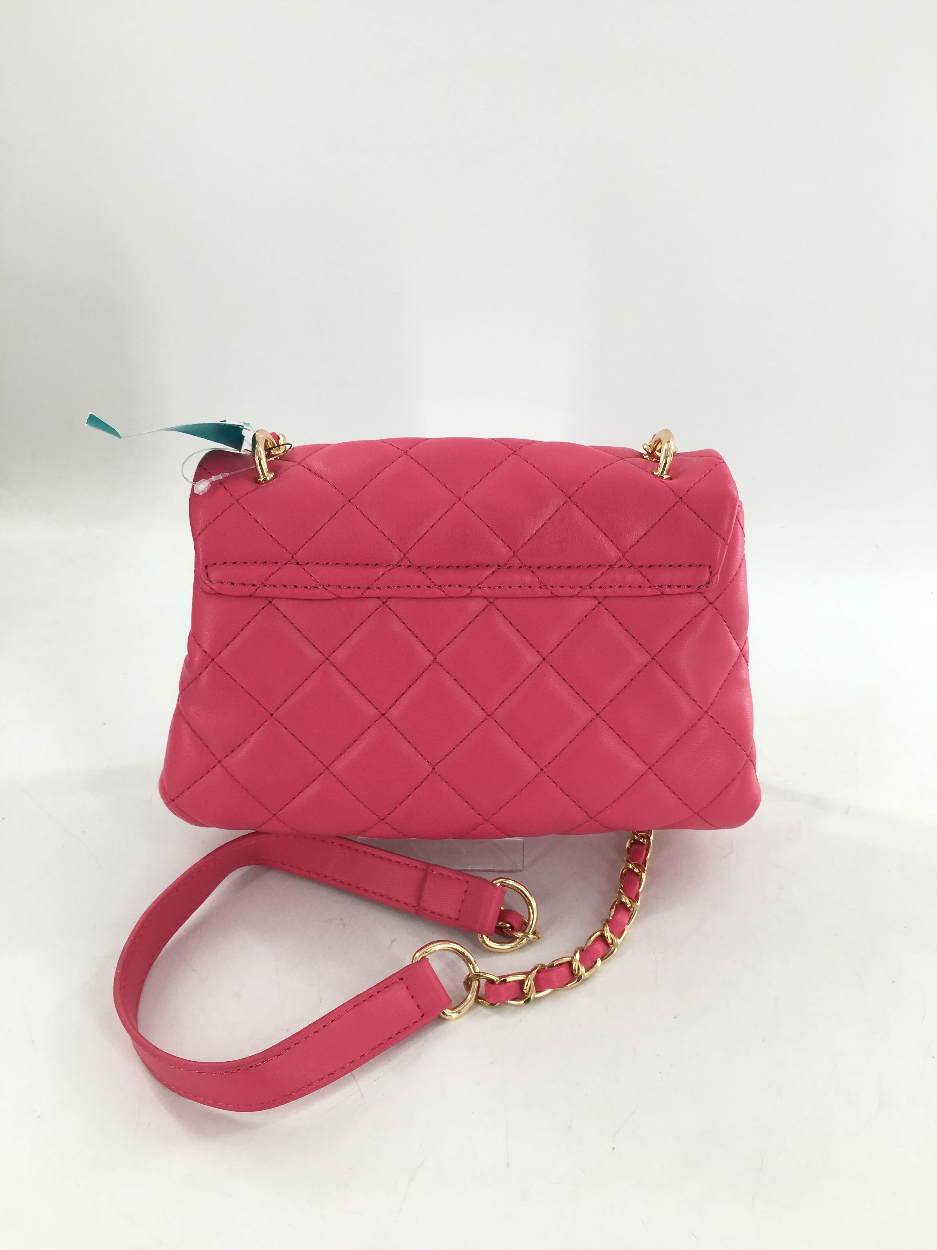 R129 vegan leatherquilted flap chain strap crossbody
