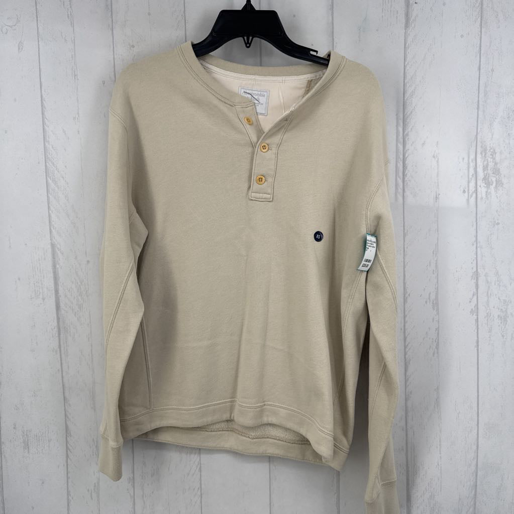 XS quarter button down sweatshirt