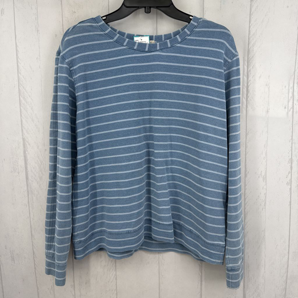L striped crewneck l/s top