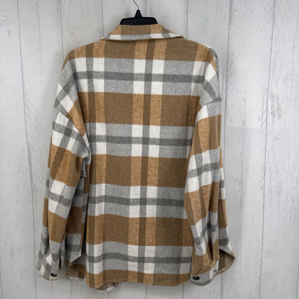 L plaid shacket