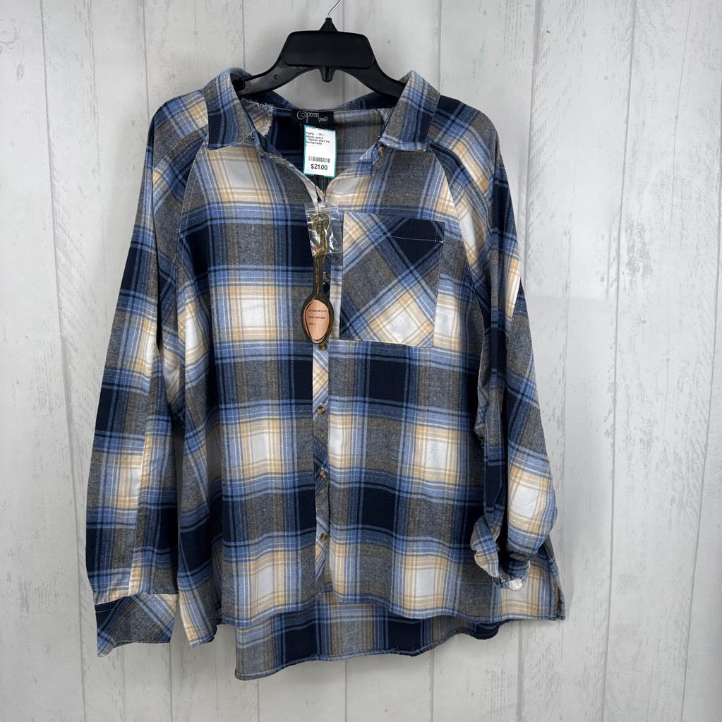 L flannel shirt l/s