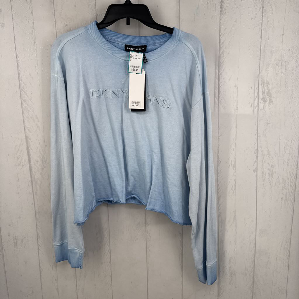 R79 XL logo ombre crewneck l/s tee