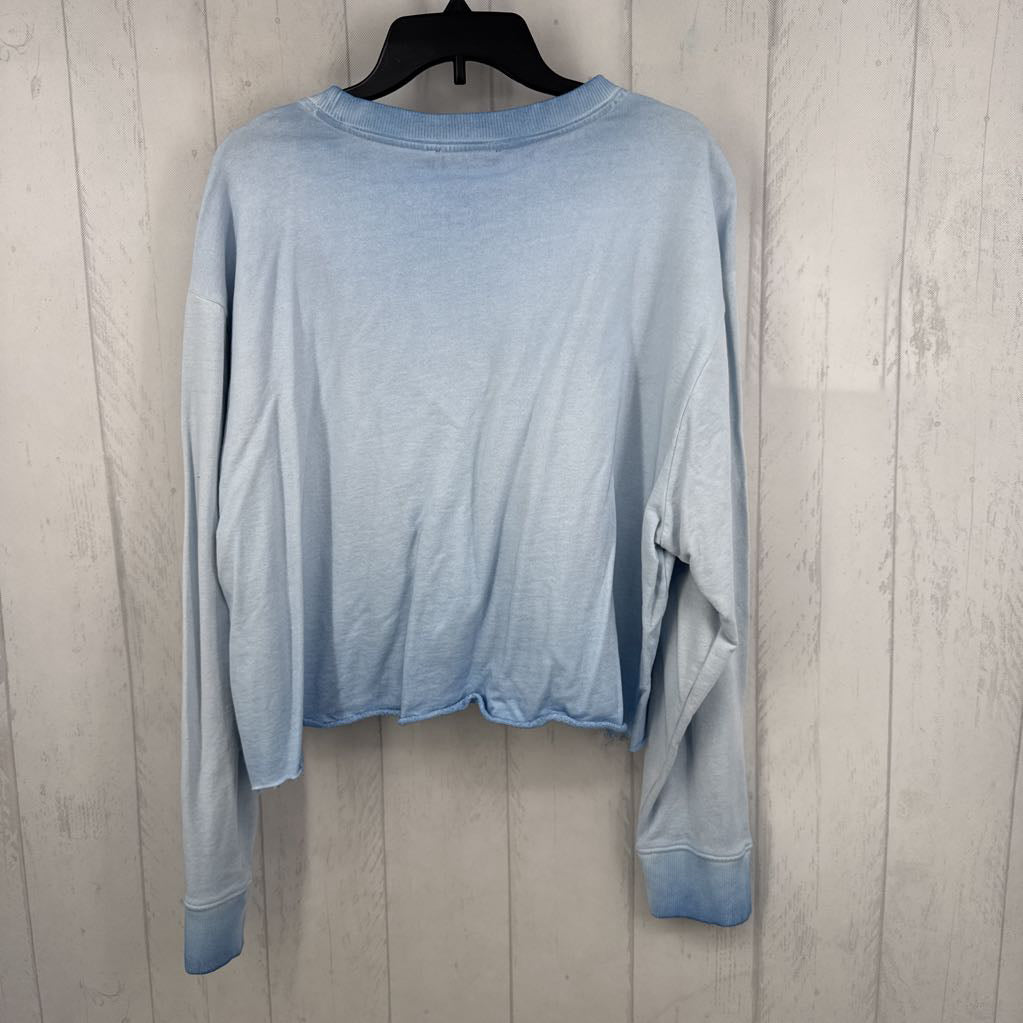 R79 XL logo ombre crewneck l/s tee