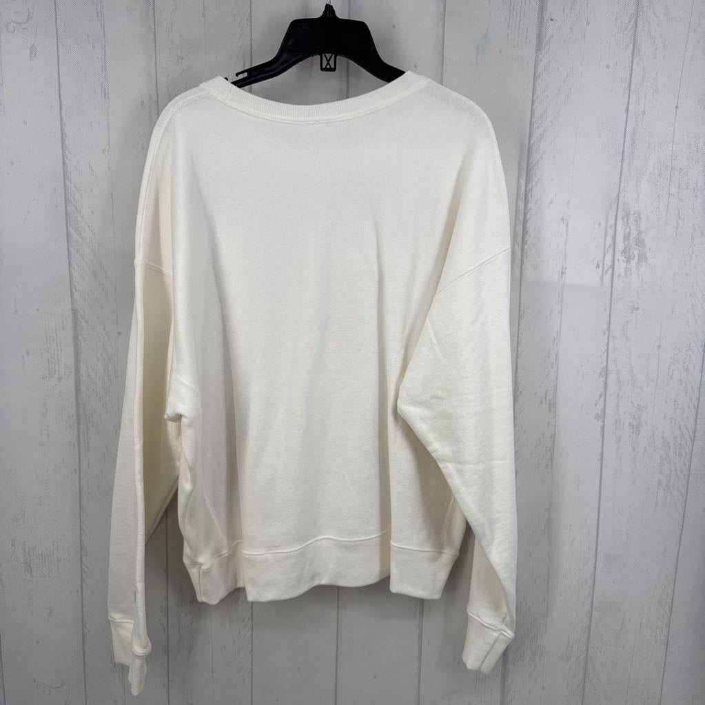 2XL embroidered logo crewneck sweatshirt