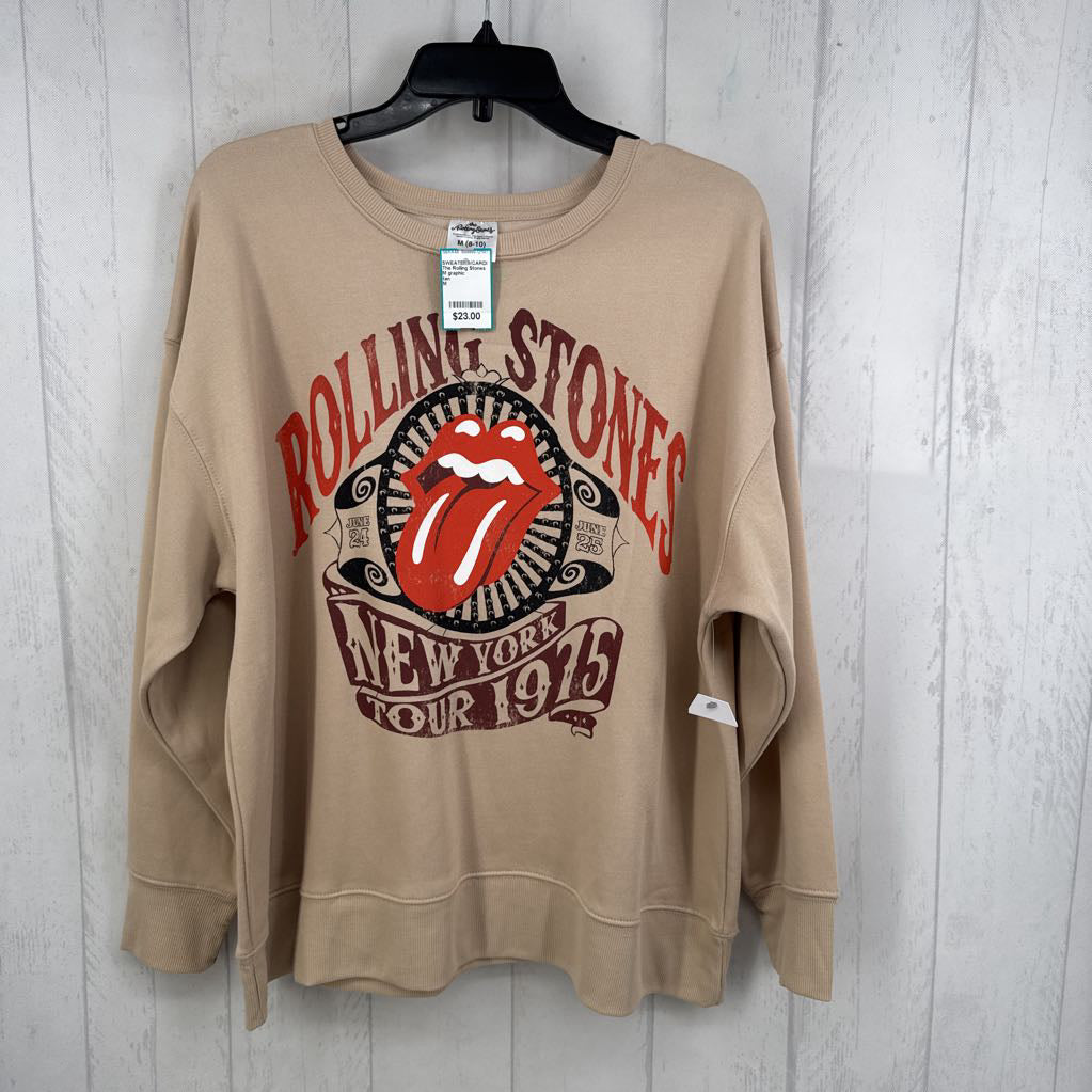 M graphic sweatshirt-rolling stones