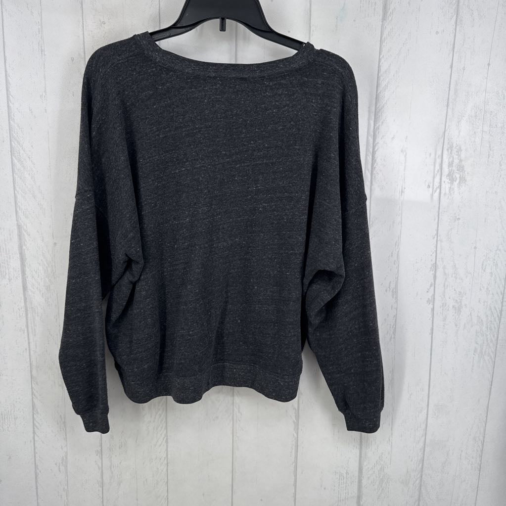 L marled crewneck l/s top