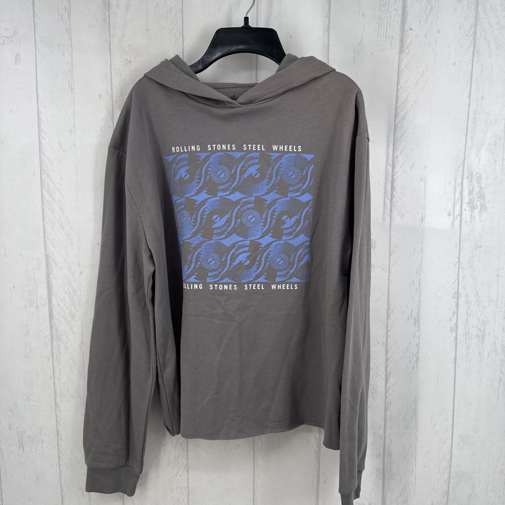 XL graphic hoodie-rolling stones steel wheels