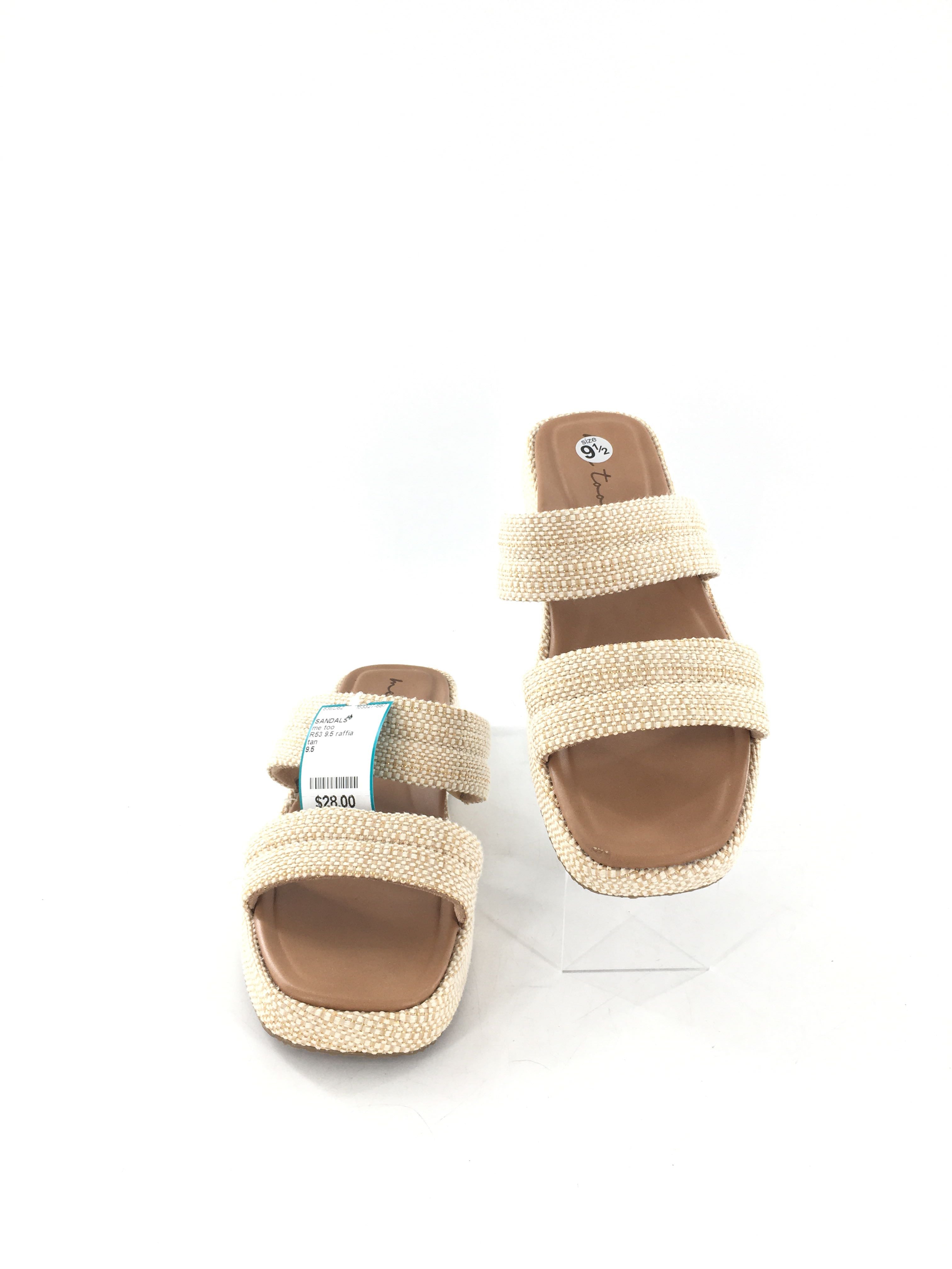 R53 9.5 raffia woven sandal