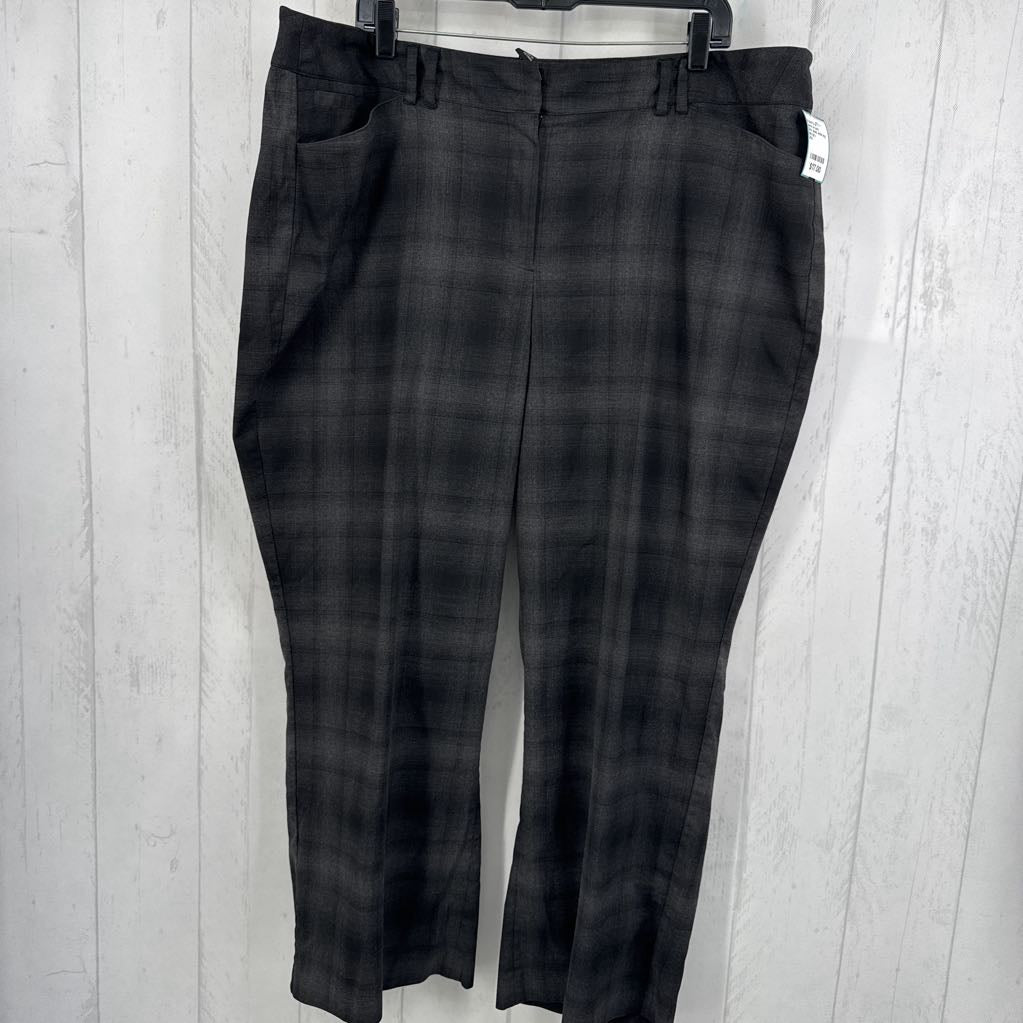 20s plaid wide leg trouser