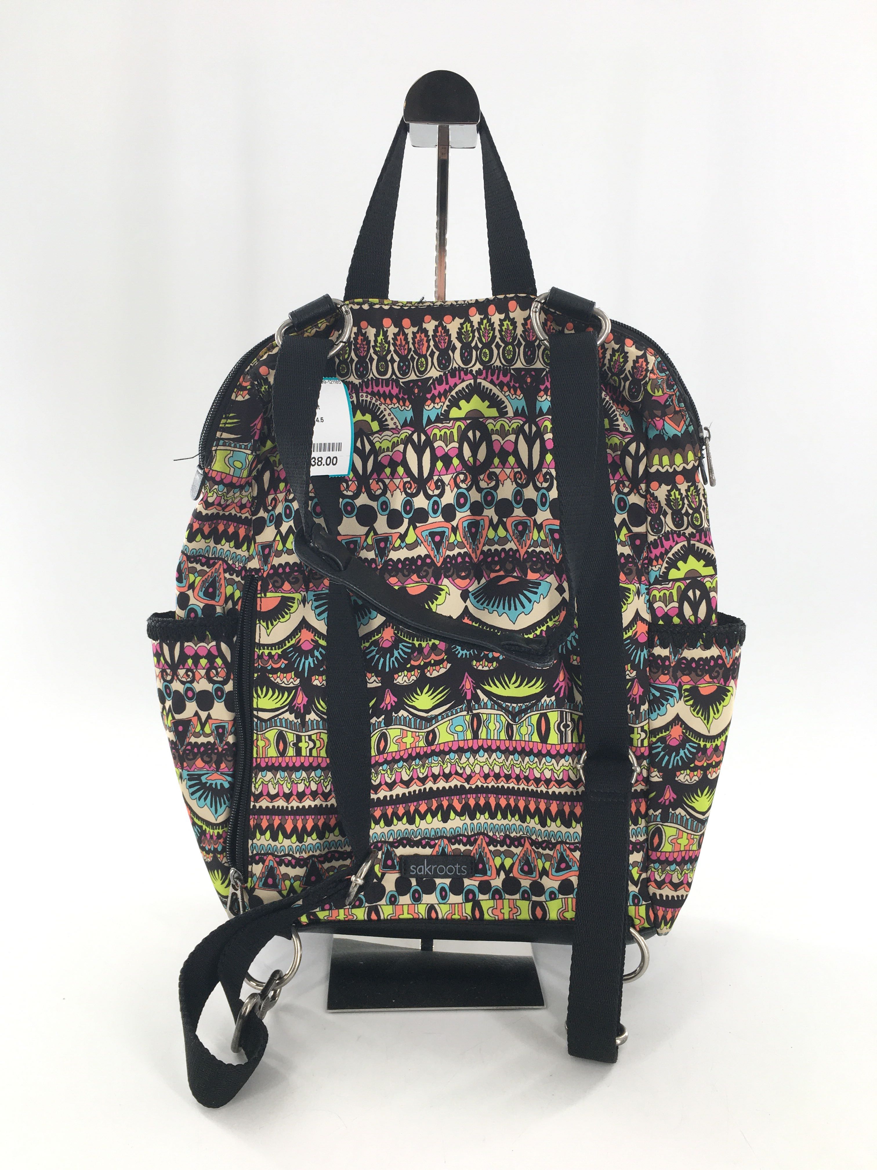 tribal print convertible backpack