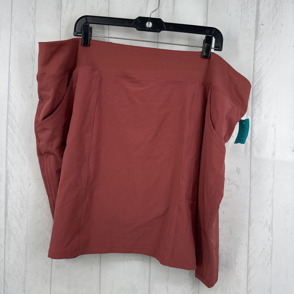 3X pull-on skort
