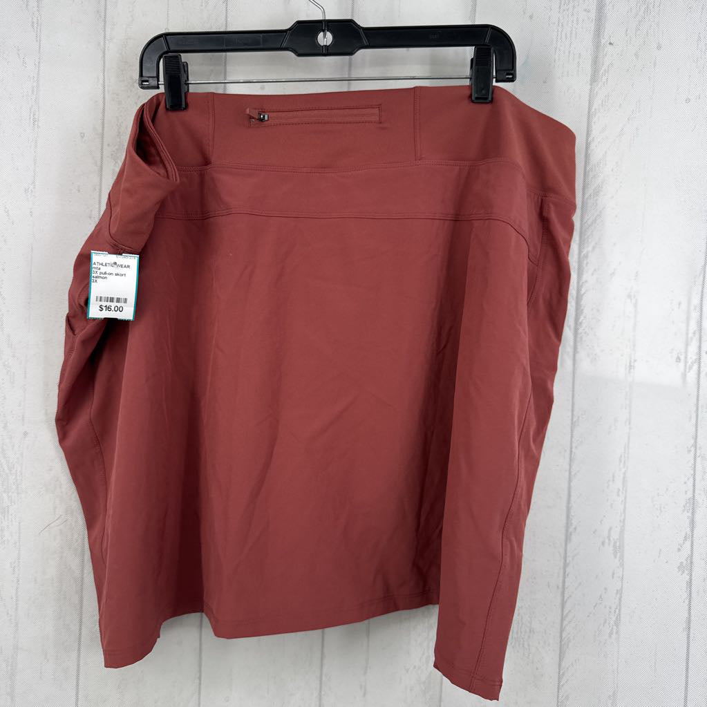 3X pull-on skort