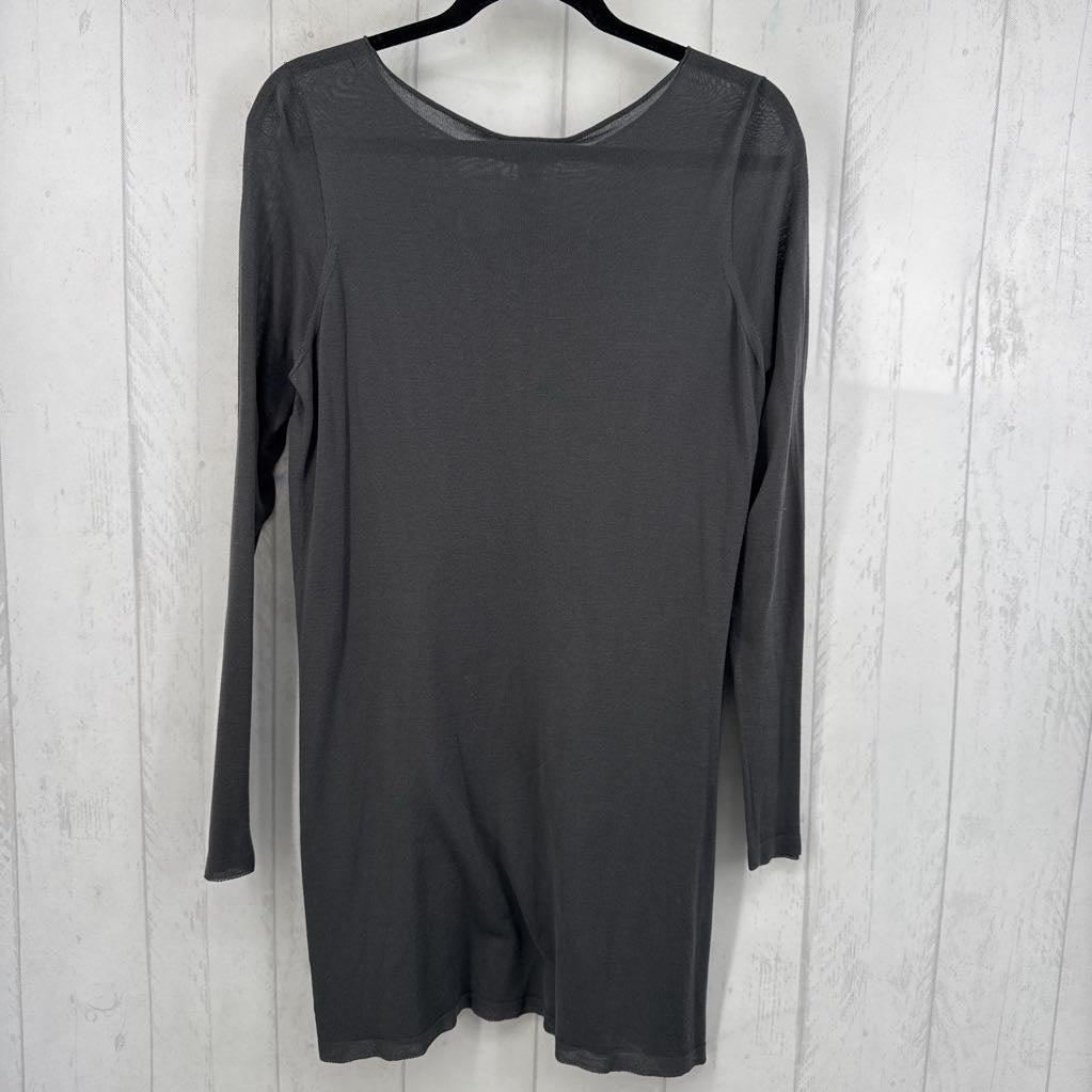 M lightweight slit sides l/s top
