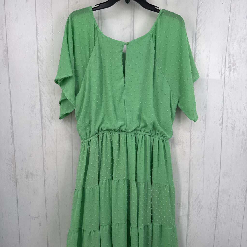 XL swiss dot tiered s/s dress