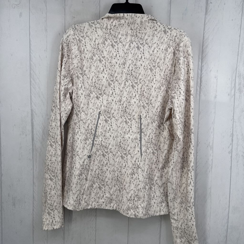 L printed quarter zip pullover l/s