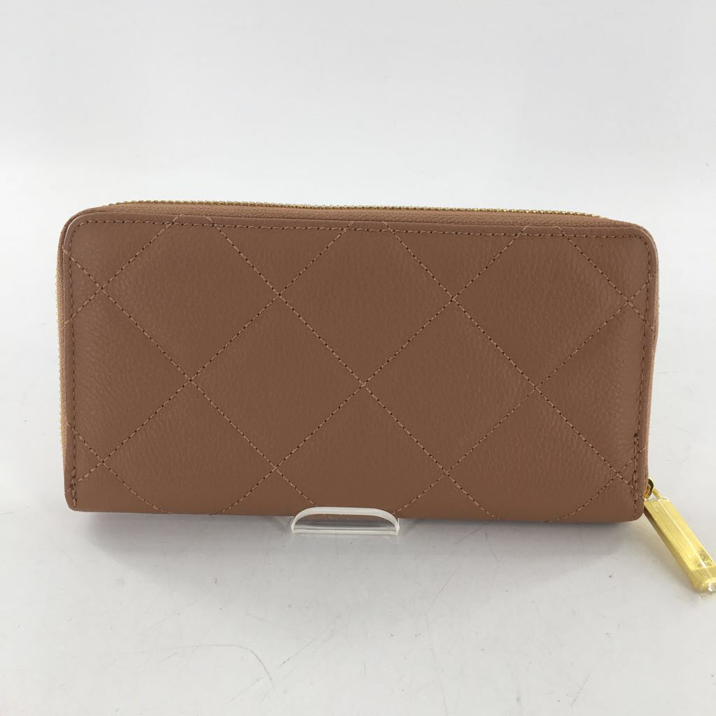 quilted zip around wallet