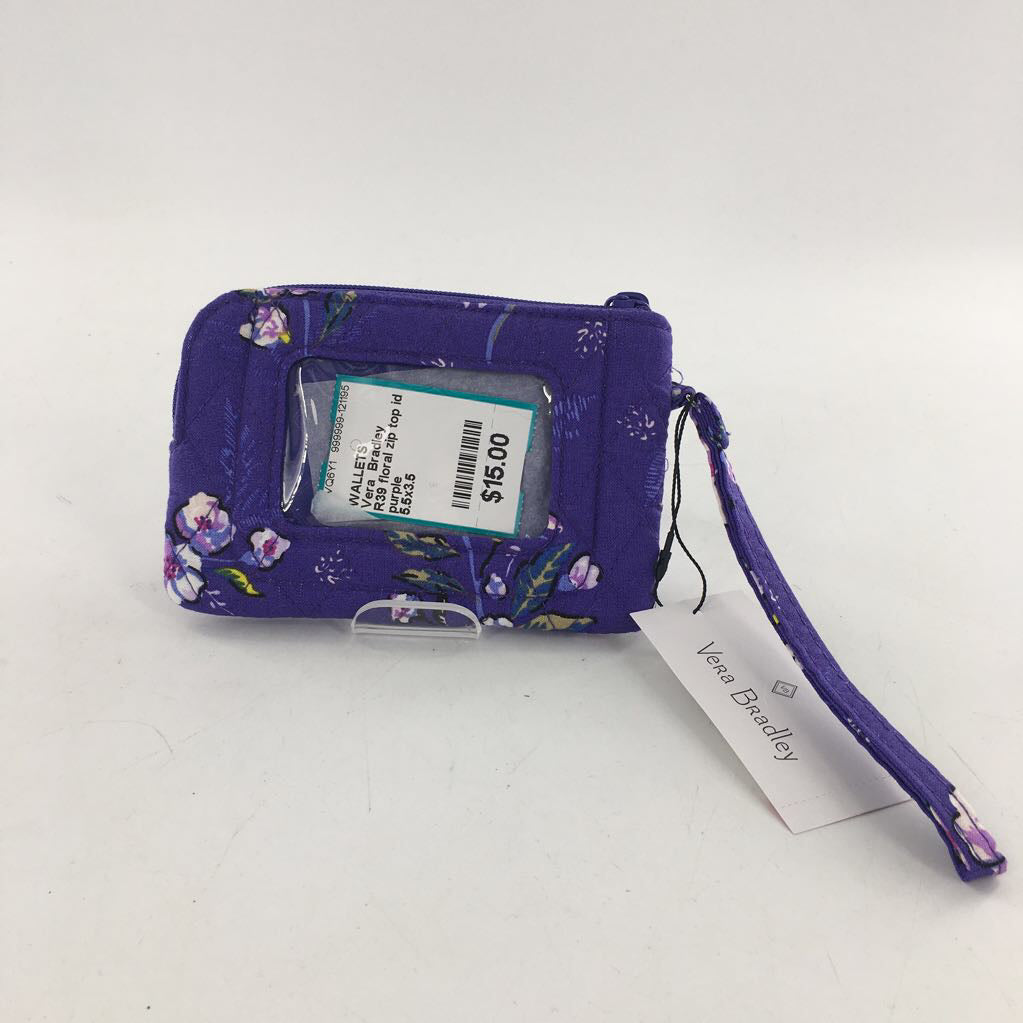 R39 floral zip top id case