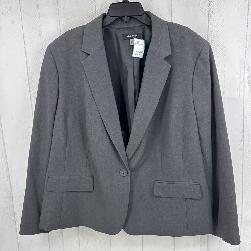 24w single button blazer