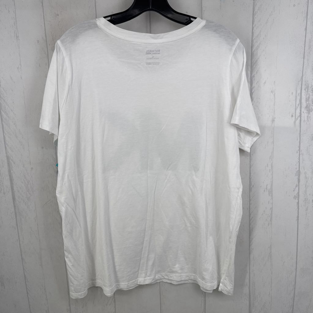 XL grommet embelished logo s/s tee