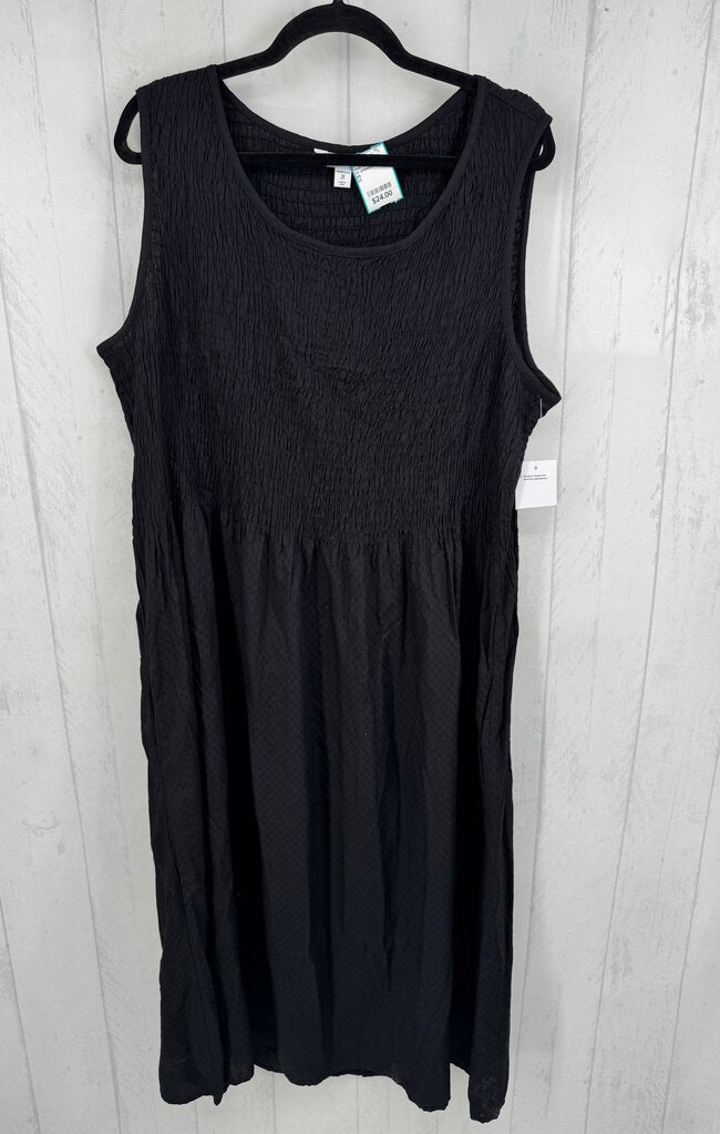 2X smocked slvls dress