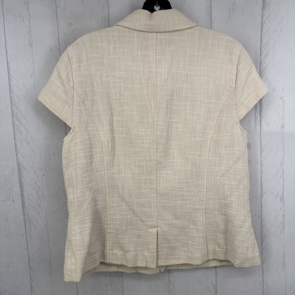 12 flo appliqued cap slv blazer