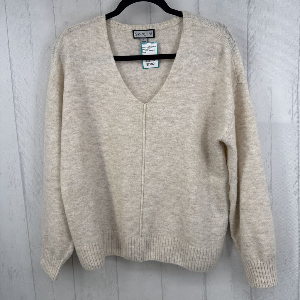 S v-neck sweater