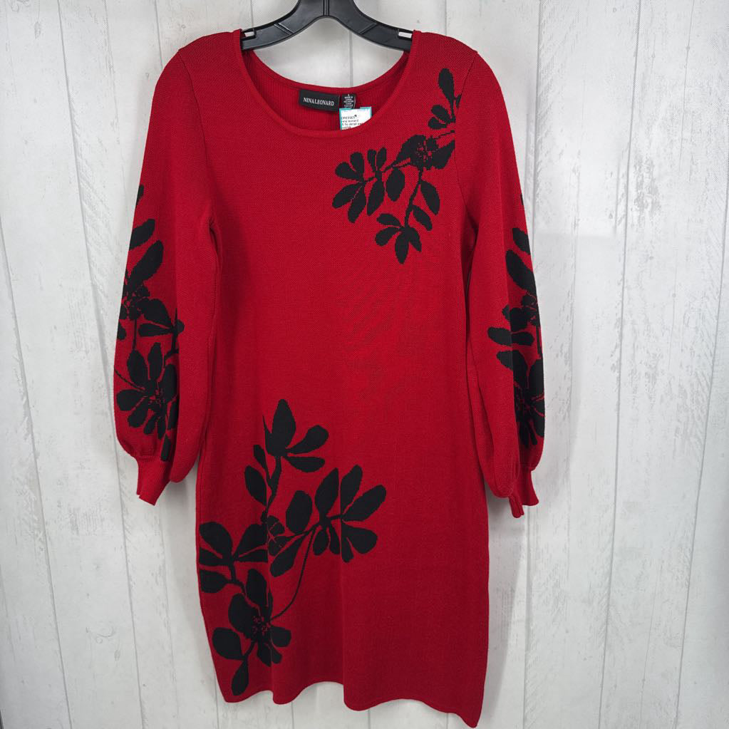 S flo detail sweater dress