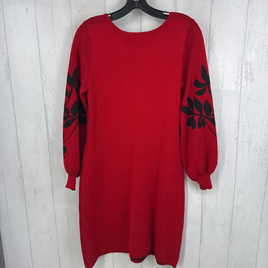 S flo detail sweater dress