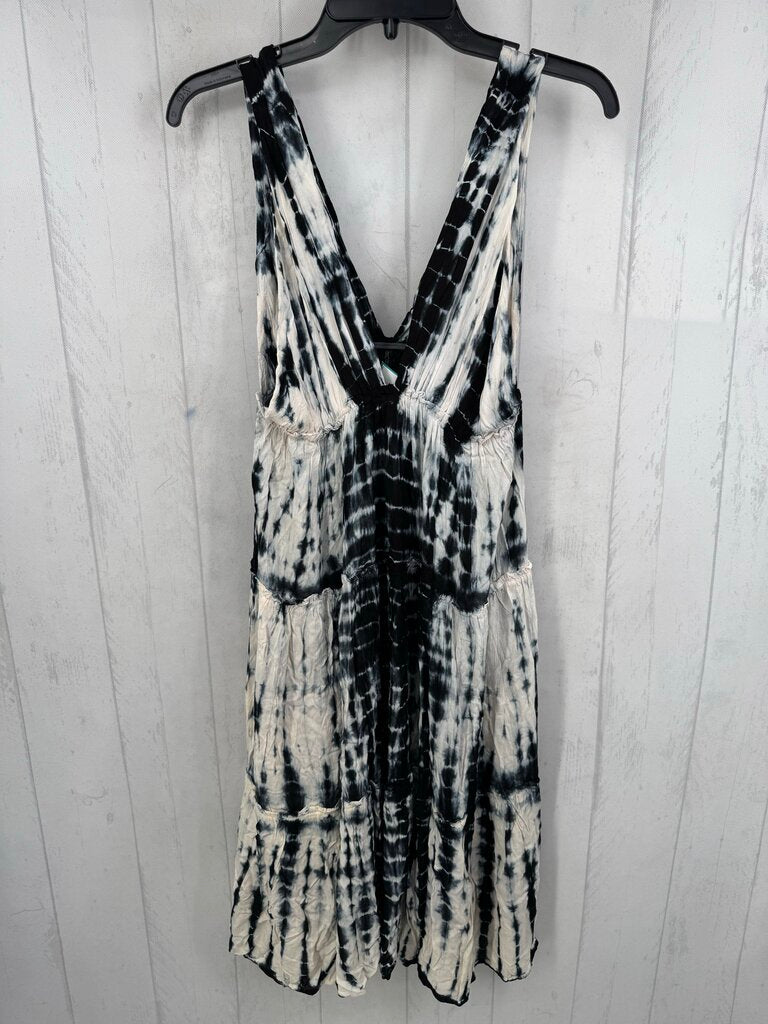 L tie-dye slvls dress