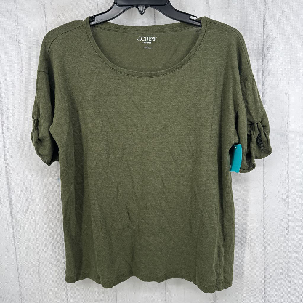 L linen s/s tee