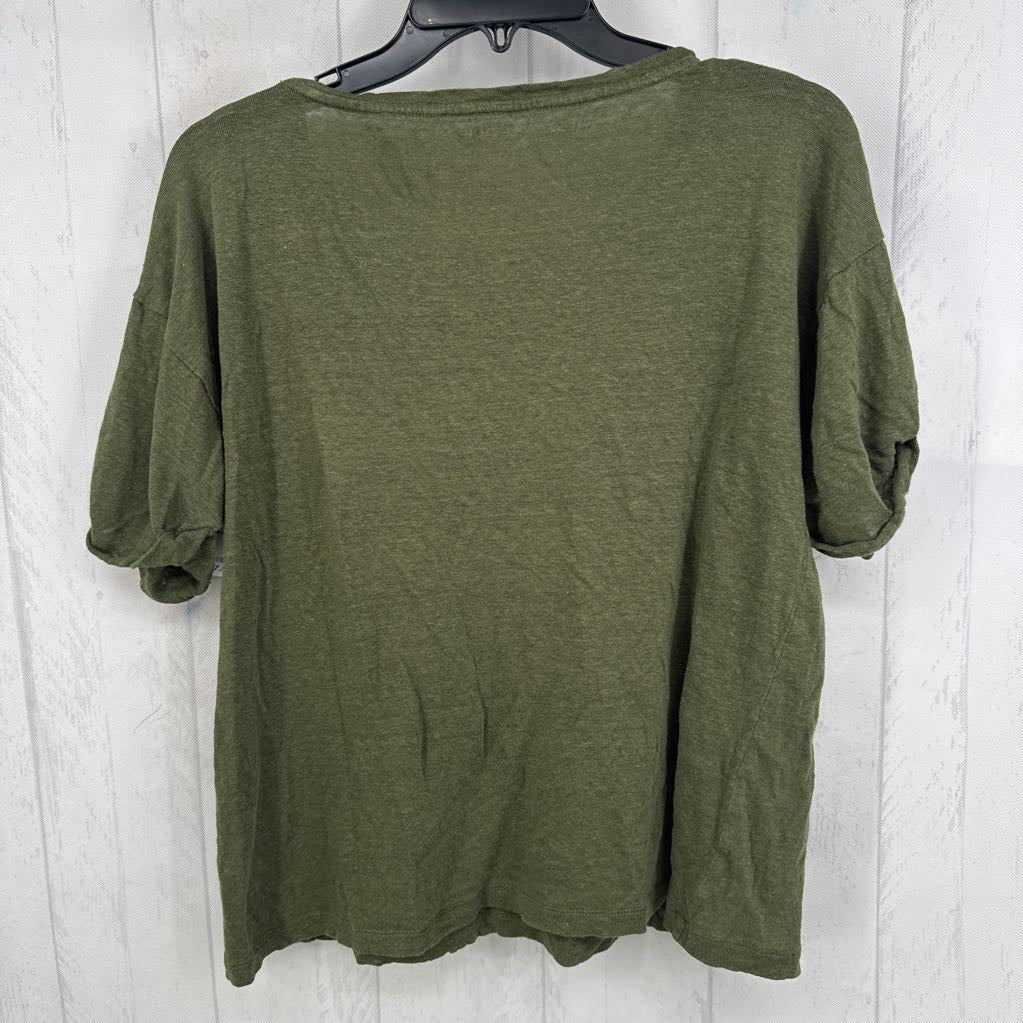 L linen s/s tee