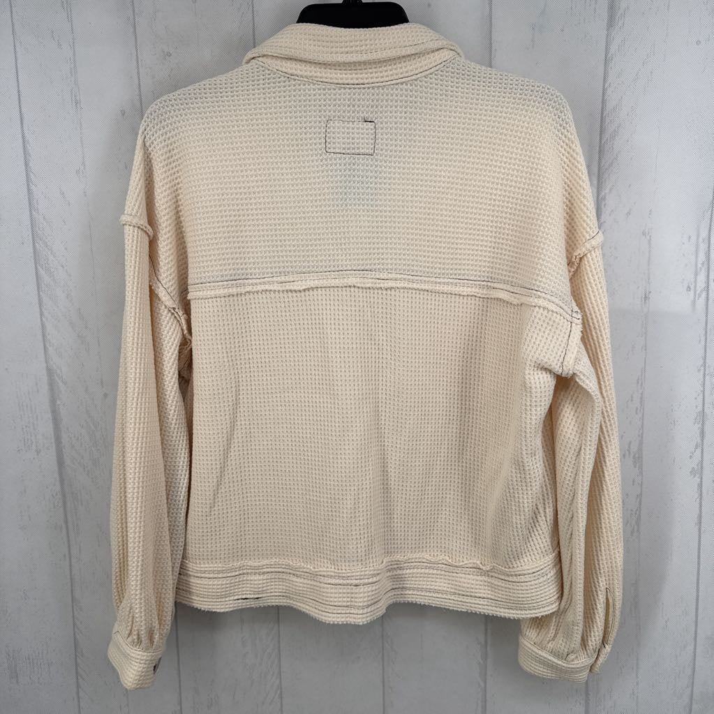 S waffle knit shacket
