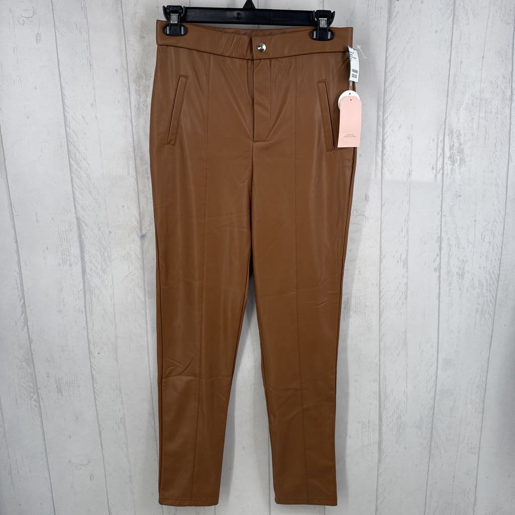 M faux leather pants