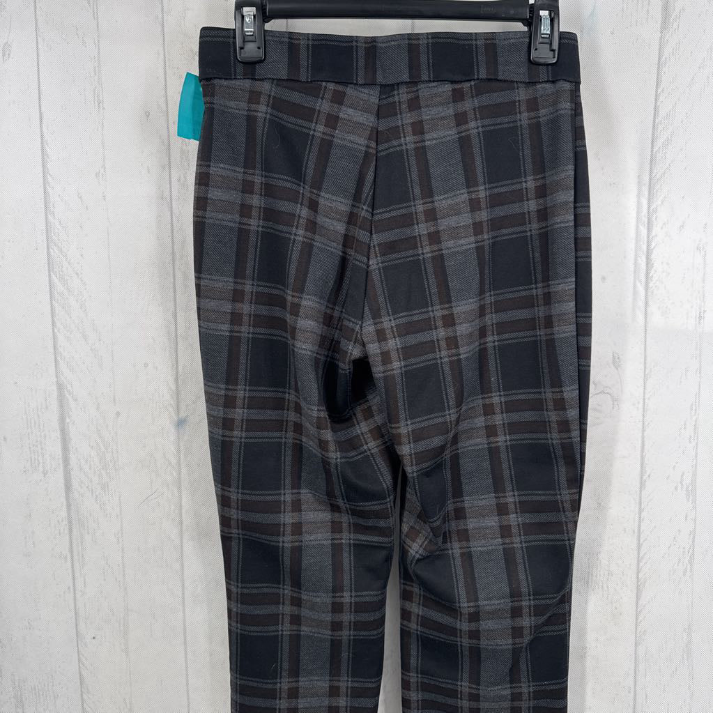 S pull-on plaid pant