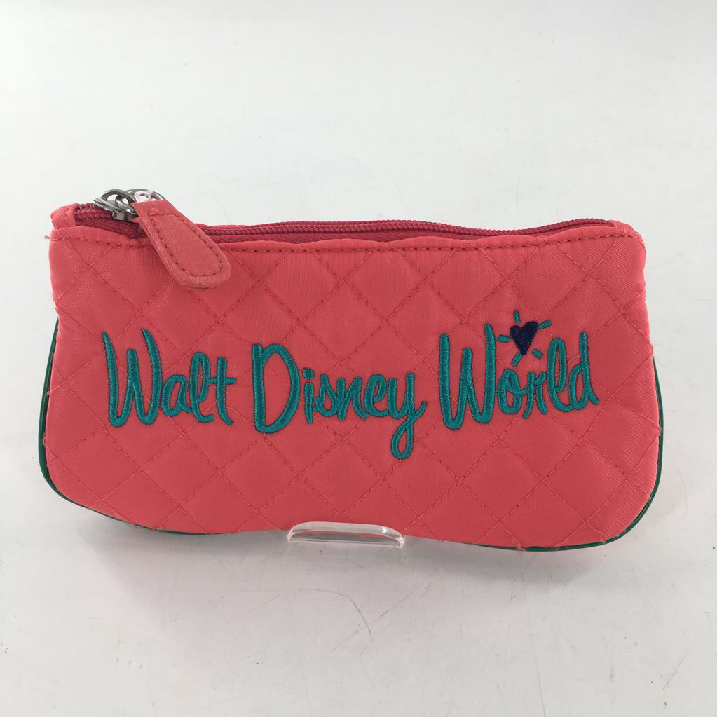 quilted mickey & minnie pouch