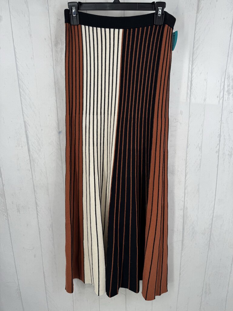 M striped knit maxi skirt