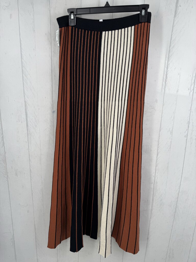 M striped knit maxi skirt