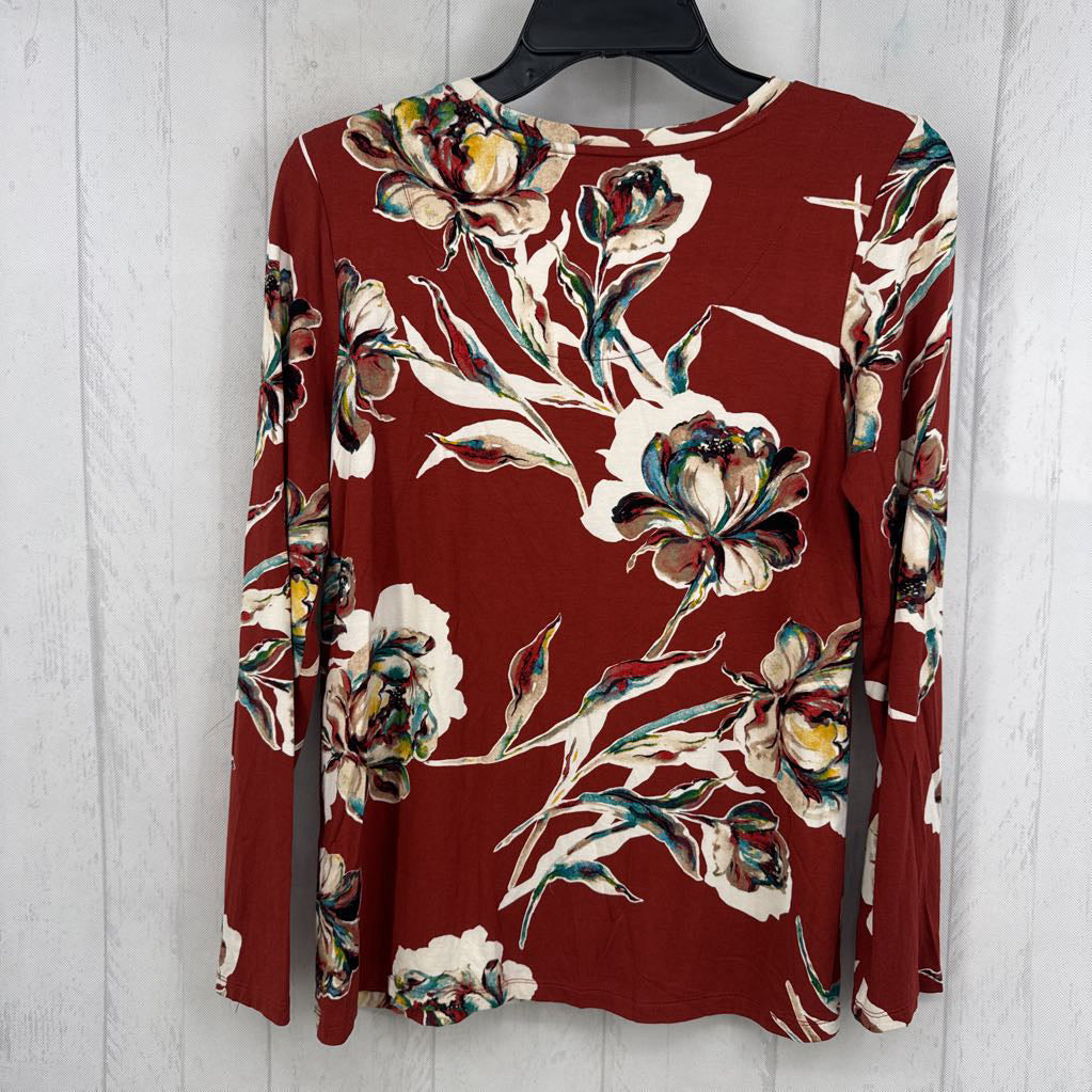 S flo print l/s tee